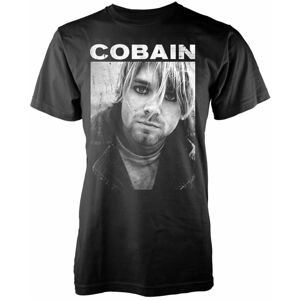Kurt Cobain Tričko Kurt B/W Černá 2XL