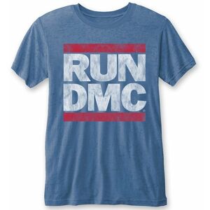 Run DMC Tričko Vintage Logo Modrá M