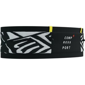 Compressport Free Belt Pro Black/White/Safety Yellow M/L Běžecké pouzdro