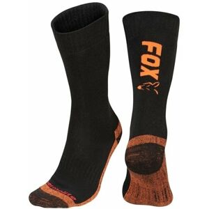 Fox Fishing Ponožky Collection Thermolite Long Socks Black/Orange 40-43