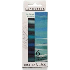 Sennelier Sada suchých pastelů Emerald Sea 6 ks