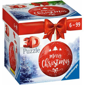 Ravensburger Puzzle Koule Červená vánoční ozdoba 54 dílků