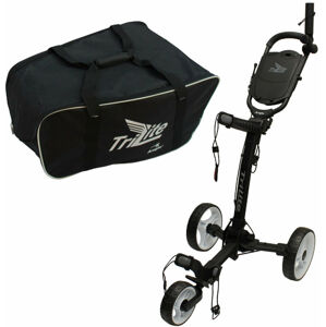 Axglo TriLite 3-Wheel SET Black/White Manuální golfové vozíky