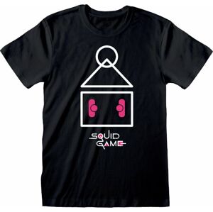 Squid Game Tričko Symbol Černá XL