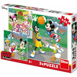 Dino Puzzle Sportovci Mickey a Minnie 110 dílků