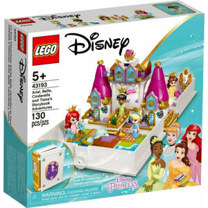 LEGO Disney Princess 43193 Ariel, Bella, Popelka a Tiana a jejich pohádková kniha dobrodružství