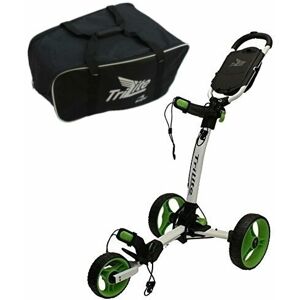 Axglo TriLite SET White/Green Manuální golfové vozíky