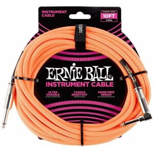 Ernie Ball P06079-EB Oranžová 3 m Rovný - Lomený
