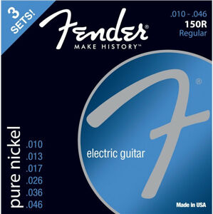Fender 150R Electric Pure Nickel Ball End 10-46 3 Pack