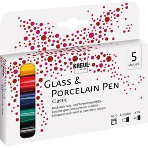 Kreul Glass & Porcelain Pen Classic Sada barev na sklo