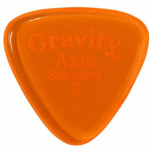 Gravity Picks GAXS3P Axis Standard 3.0mm Polished Orange