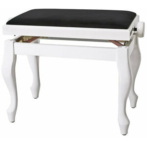 GEWA Piano Bench Deluxe Classic White Gloss