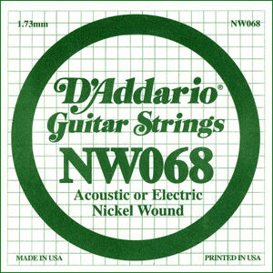 D'Addario NW 068 Samostatná struna pro kytaru