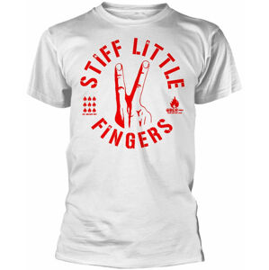 Stiff Little Fingers Tričko Digits Bílá 2XL