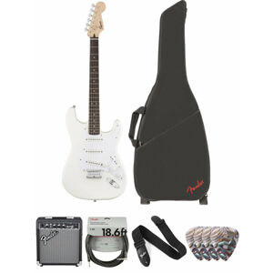 Fender Squier Bullet Stratocaster HT IL Arctic White Deluxe SET Arctic White