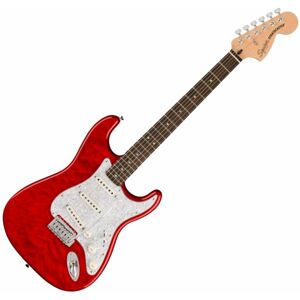 Fender Squier FSR Affinity Series Stratocaster QMT IL Crimson Red Transparent