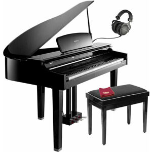 Kurzweil CGP220 Digital Concert Grand Ebony Polish SET Polished Ebony Digitální piano
