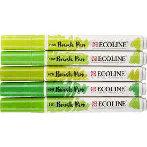 Ecoline Brush pen X9 Zelená
