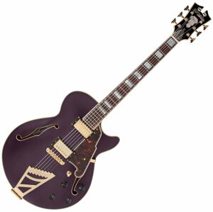 D'Angelico Deluxe SS Stairstep Matte Plum