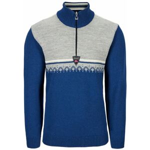 Dale of Norway Lahti Mens Knit Sweater Indigo/Light Charcoal/Off White XL Svetr