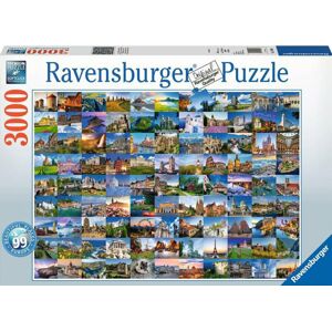 Ravensburger Puzzle 99 krásných míst 3000 dílků