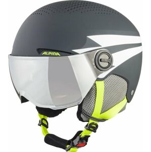 Alpina Zupo Visor Q-Lite Junior Ski helmet Charcoal/Neon Matt L Lyžařská helma