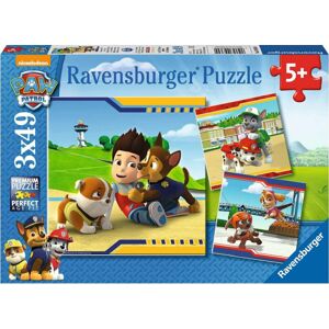 Ravensburger Puzzle Tlapková patrola chlupatí hrdinové 3 x 49 dílů