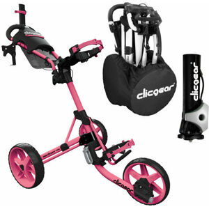 Clicgear Model 4.0 Deluxe SET Soft Pink Manuální golfové vozíky