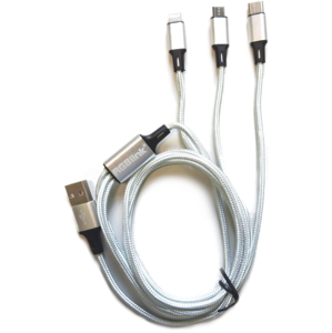 RGBlink 3 in 1 USB SL Stříbrná USB kabel