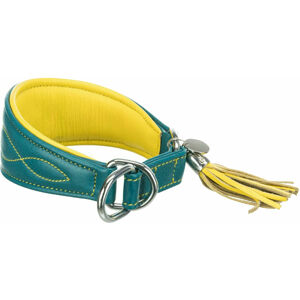 Trixie Active Comfort For Greyhounds Polostahovací obojek Petrol/Yellow XS/S