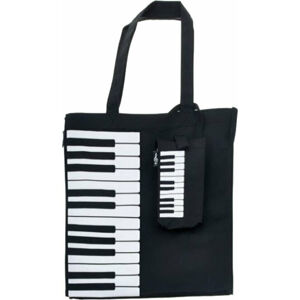 Music Sales Keyboard/Piano Design Nákupní taška Černá