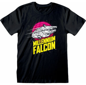 Star Wars Tričko Millenium Falcon Circle Černá 2XL