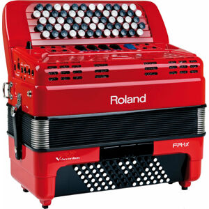Roland FR-1x Červená Knoflíkový akordeon