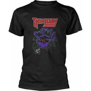 Thin Lizzy Tričko Black Rose Černá XL