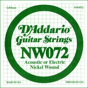 D'Addario NW 072 Samostatná struna pro kytaru