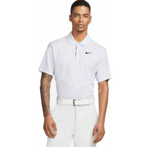 Nike Dri-Fit ADV Tiger Woods Mens Golf Polo Purple/Football Grey/Black S