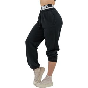 Nebbia Fitness Sweatpants Muscle Mommy Black M Fitness kalhoty