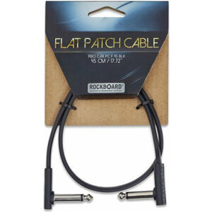 RockBoard Flat Patch Cable Černá 45 cm Lomený - Lomený