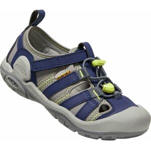 Keen Dětské trekové boty Knotch Creek Youth Sandals Steel Grey/Blue Depths 32-33