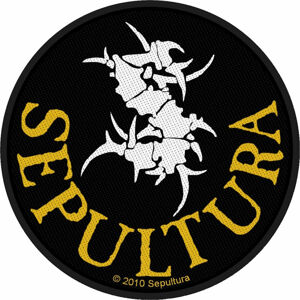 Sepultura Circular Logo Nášivka Černá-Žlutá