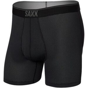 SAXX Quest Boxer Brief Black II XS Fitness spodní prádlo