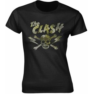 The Clash Tričko Grunge Skull Černá 2XL
