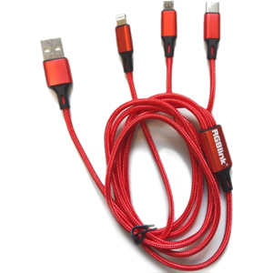 RGBlink 3 in 1 USB RD Červená USB kabel