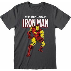 Marvel Tričko Iron Man Šedá S