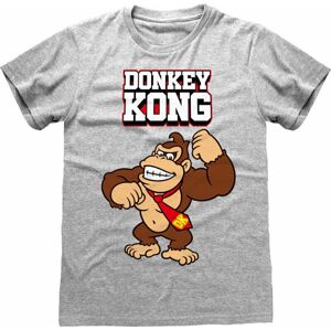 Nintendo Donkey Kong Tričko Donkey Kong Bricks Šedá M