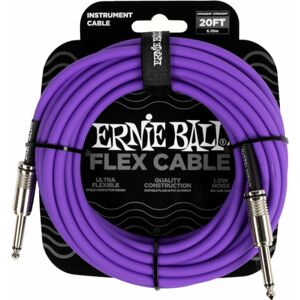 Ernie Ball Flex Instrument Cable Straight/Straight Fialová 6 m Rovný - Rovný
