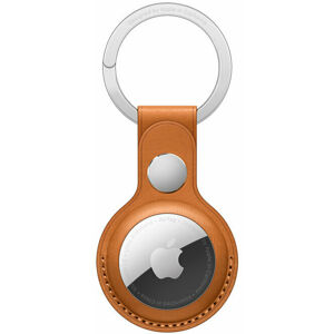Apple AirTag Leather Key Ring Hnědá
