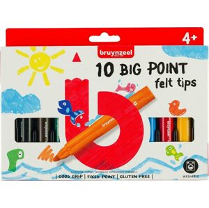 Bruynzeel Big Point Felt Tips 10 Multicolour