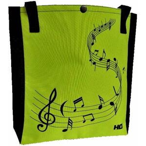 Hudební Obaly H-O Melody Nákupní taška Černá-Zelená