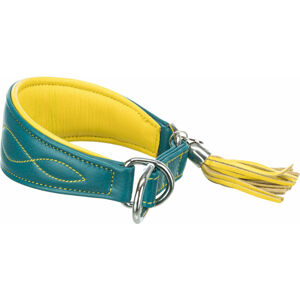 Trixie Active Comfort For Greyhounds Polostahovací obojek Petrol/Yellow XS